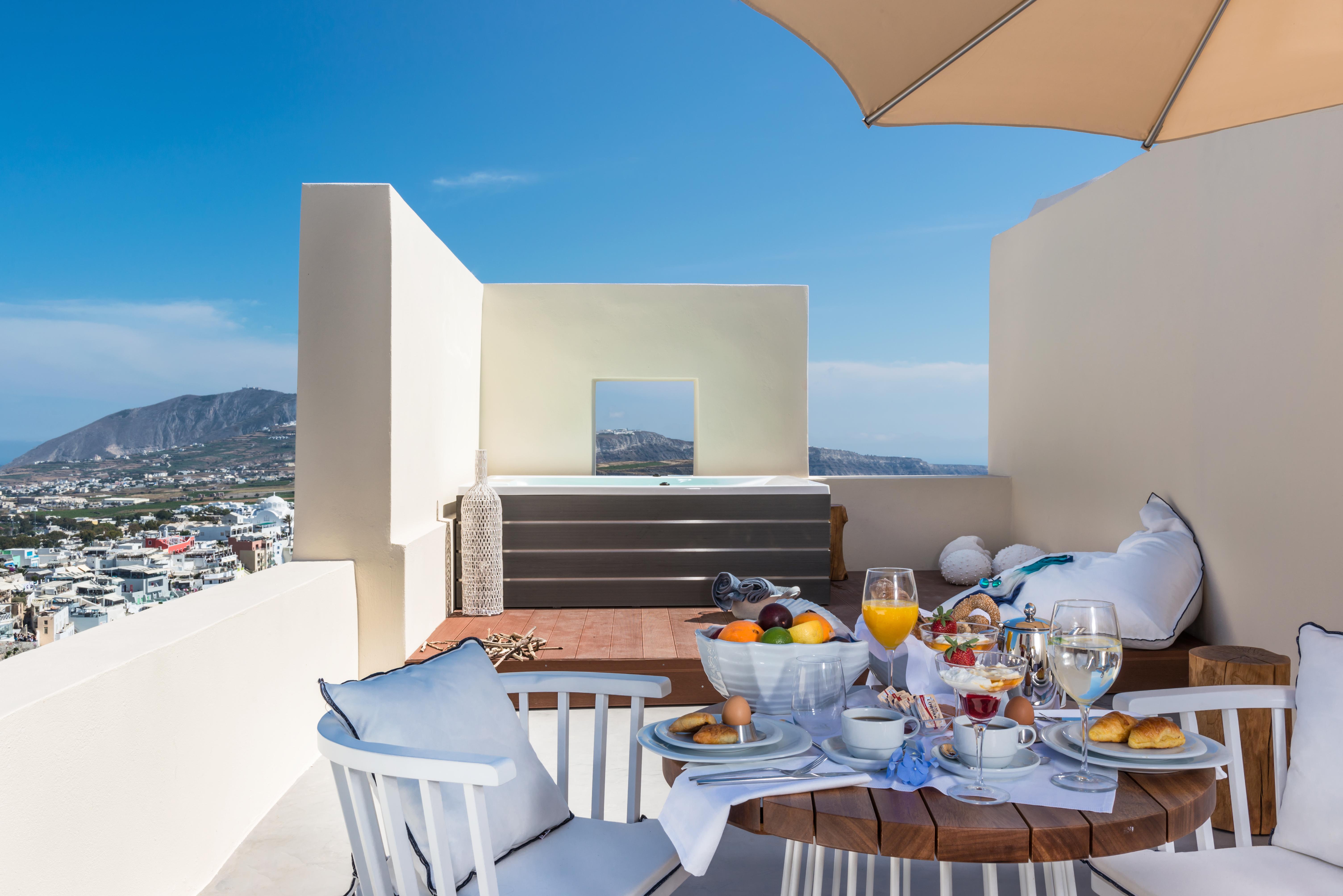 Mythical Blue Luxury Suites (Adults Only) Fira  Exterior photo