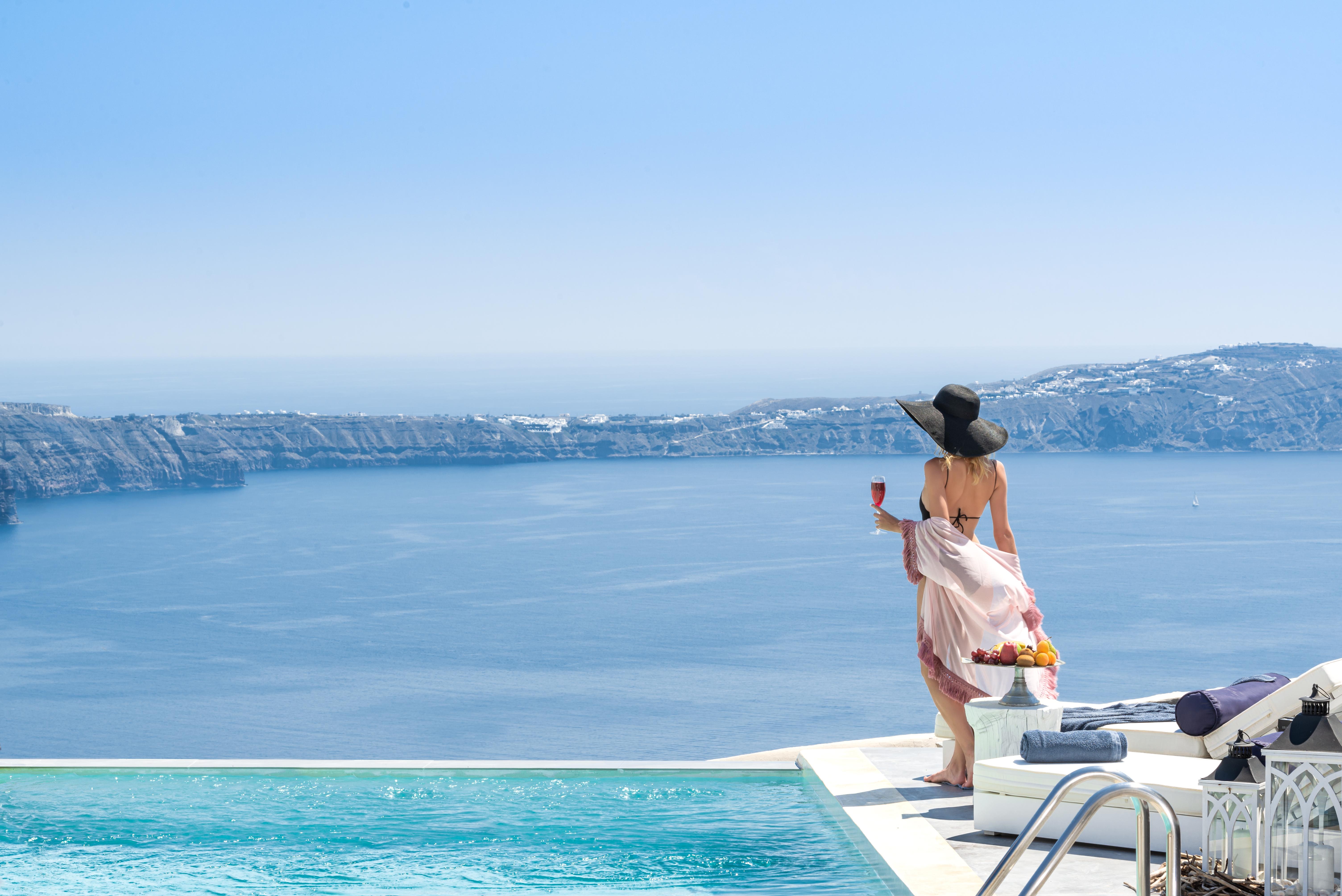 Mythical Blue Luxury Suites (Adults Only) Fira  Exterior photo
